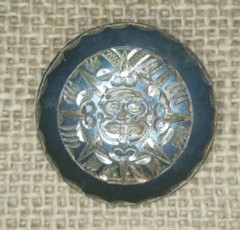 Antique Mayan Sterling Pendant/Brooch Gaud. Jal. Mex. (.925) Plata 8.8g.