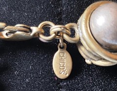 Vintage Chico’s Chunky Brutalist Pearl & Cage Collar Necklace