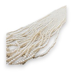Seed Pearl Stri – 15 Inch Length, 2.5mm Pearls