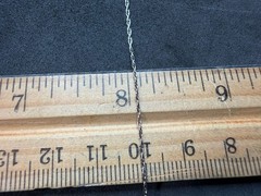 1.08g Vintage Sterling Silver 925 Rope Chain Necklace 20 in M