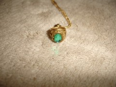 Vintage Avon 79 Charm Pendant and Unbranded 1979 Mini Senior Class Ring Pendant