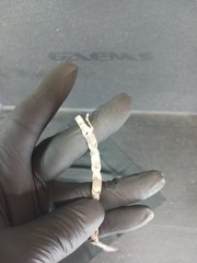 Sterling Silver (Hugs & Kisses) Bracelet Signed (925 FAS) Gold tone and Vermeil
