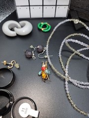 Estate Lot Vintage Contemporary Jewelry Necklaces Bracelet Earrings Rings 34 Pcs