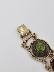 Vintage Celebrity Gold Tone Chunky Tennis Bracelet