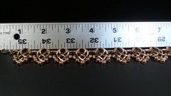 VINTAGE PARURE COPPER copyrightRENOIR SIGNED NECKLACE BRACELET AND EARRINGS SET