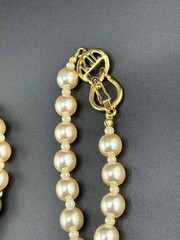 Kenneth Jay Lane KJL Faux Pearls & Rhinestones 56in Necklace