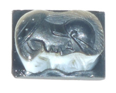 Victorian Double Layer Double Portrait Greek Warriors Carved Banded Agate Cameo