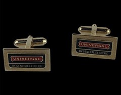Vintage Universal by General Electric Gold Tone Collectible Cufflinks