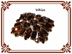 Signed Weiss Rhinestone Brooch