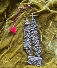 Antique Middle Eastern Saudi Arabian Yemeni Bedouin Silver Necklace Choker