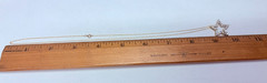Vintage JC Penny 10k Yellow Gold Small Diamond Star Pendant Necklace