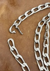 Vtg Heavy 925 Sterling Silver Curb Link Chain 6mm Wide Necklace 30”in/ 59.50 Gr