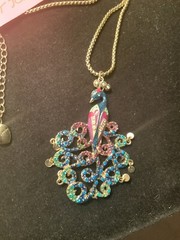Betsey Johnson Morocco Adventure Peacock Necklace Rare – 13