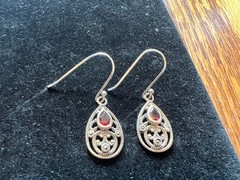 Lot 8 Vintage Sterling Silver Turquoise Onyx , etc Studs & Small Earrings