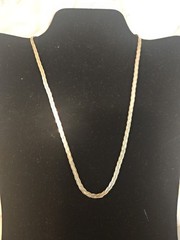 VINTAGE STERLING SILVER ITALY WOVEN BRAIDED 18” INCH NECKLACE 925 6mm 5.50g