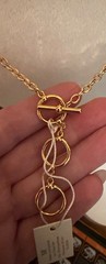 Metropolitan Museum of Art (MMA) vintage gold-plated poinsettia Necklace NWT
