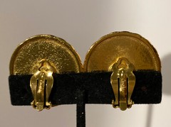 Vintage Carolee Carol Lee Gold Tone Clip Earrings C06