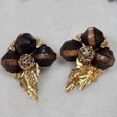 Vintage Earring Lot, 14 Pairs, 50s-80s, Floral. Cottagecore