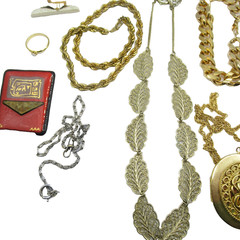 Jewelry Lot Vintage Parklane Sara Cov Watch Chain Rope Abstract Nice Lot