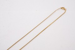 Vintage Gold Filled Jade Butterfly Pendant Necklace 17.75″