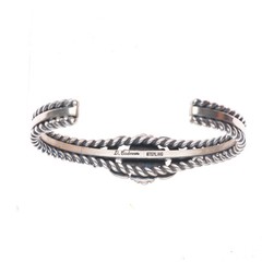 6.4″D Cadman Navajo sterling silver high grade spiderweb turquoise cuff bracelet