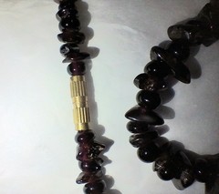 Vintage Bohemian Garnet Necklace, Natural Garnet & Bohemian Garnet Bracelet Lot