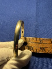 Vintage Sgnd Sterling Silver Mexico Stamped Bangle Bracelet SOLID 16.5Gram