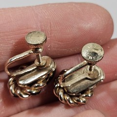 Vintage Earring Lot, 14 Pairs, 50s-80s, Floral. Cottagecore