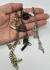 Vintage Souvenir Charm Bracelet Lot (3) San Francisco Six Flags Wash. DC