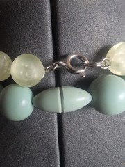 Vintage Seafoam Green Beaded Necklace Lot & Cluster Earrings 3-Piece Jewelry Set
