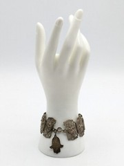 Vintage Souvenir De Maroc Brass Filigree Bracelet