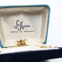 Vintage Jo Anne Jewels of Elegance 24K Gold Plated Jewelry Set w/ Box – Hey Viv