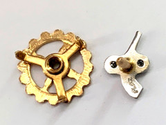 VINTAGE PLATINUM & DIAMOND LAPEL PIN
