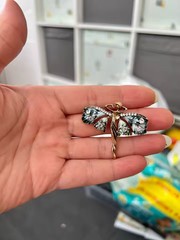 Vintage Art Nouveau Style Fairy Nymph Pendant Brooch Shawl Pin Jewelry Gift