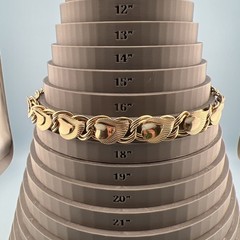 Vintage Collar Necklace Gold Tone Leaf Link Textured Layered Chunky Retro 16″