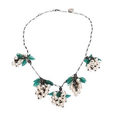 Vintage 925 Lucy Isaacs Grape Cluster Necklace Rare SEE DESCRIPTION Free Ship!