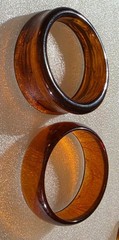 Vintage All Faux Tortoise Shell Lucite Old Plastic Bangle Cuff Bracelet Big Lot