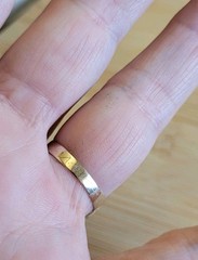 10k yellow gold Amethyst ring