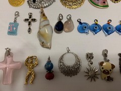 Vintage & Modern Costume Jewelry Pendant Charms Mixed Lot Of 110+