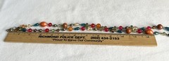 VTG Colorful Glass Metal And Plastic Bead Necklace,26”