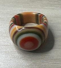 Vintage Coloful Acrylic Ring Size 6 Groovy 60s 70s Retro Mod