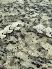 Napier Pat Signed Silver Necklace 16 In Broken As Is As Pictured