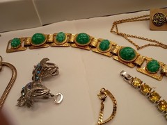Large Lot Vintage Jewelry Trifari,925,Niello,