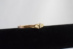 Antique Victorian Rolled Gold Floral Expandable Bangle Bracelet Read