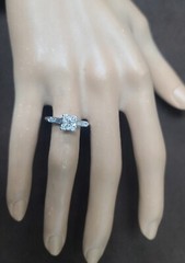 Vintage Platinum Engagement Ring 0.80CT.Natural Euro Cut Diamond Circ 1930’s