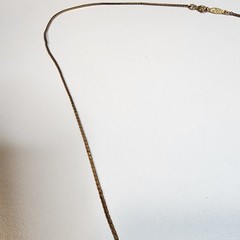 Vintage Napier Gold Tone Serpentine Necklace 20″ Chain Snake Signed Estate Nice