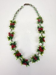 Vintage 1950’s Venetian Murano Glass Multi Color FRUIT SALAD Cluster Necklace