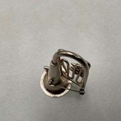 Vintage Silver Tone Trumpet Horn Brooch Music Instrument Pin Minimalist Jazz
