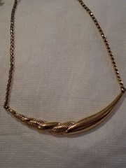 Vintage MONET Gold Collar Necklace WEISS Topaz Bracelet Smoky Rhinestone Brooch