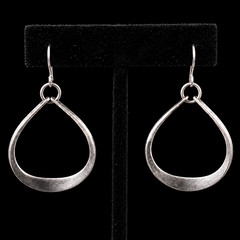 Attributed to Anna Greta Eker Scandinavian Sterling Silver Earrings Norway